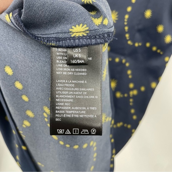 Urban Outfitters Mallory Stars Dress size Sz S blue yellow - Picture 4 of 7